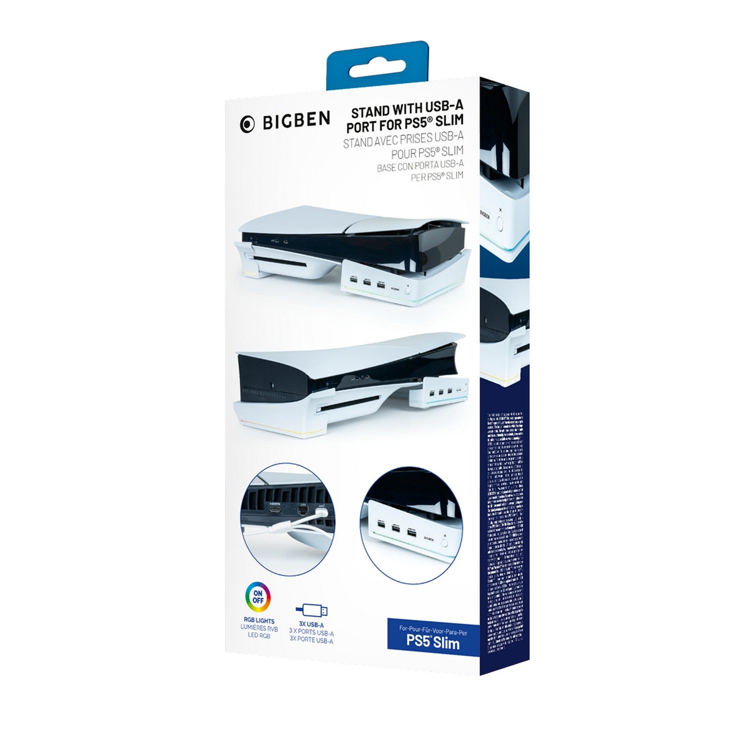 Nacon Vízszintes Állvány USB-A Porttal PlayStation 5 Slimhez (PS5)-3