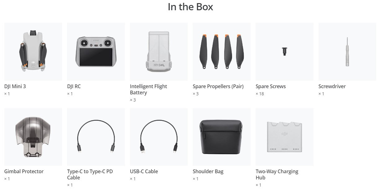 DJI Mini 3 Fly More Combo (DJI RC)