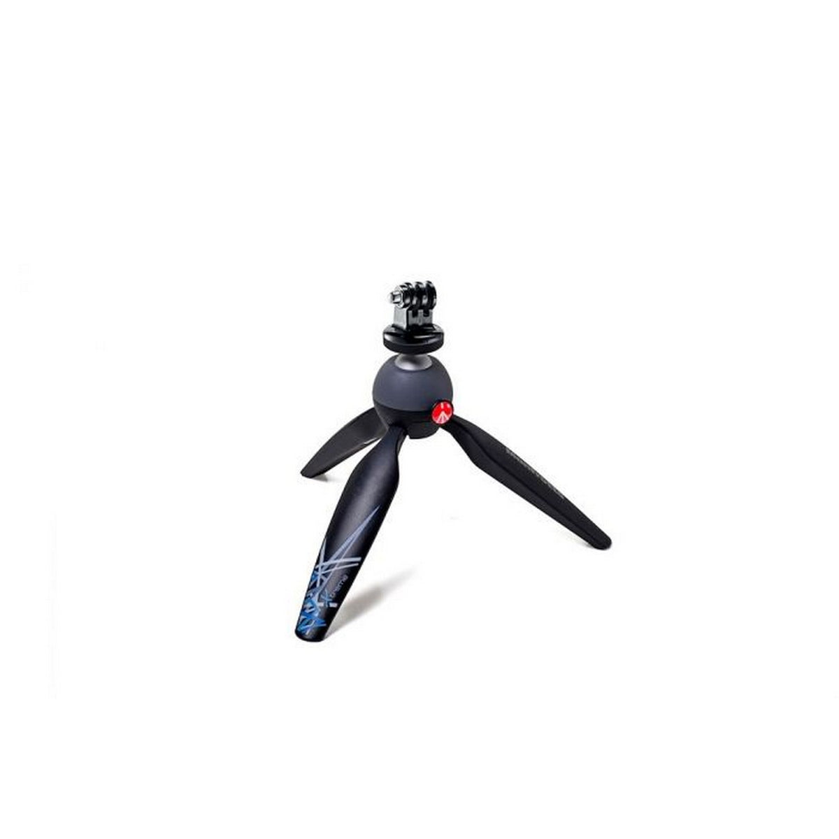 Manfrotto Pixi Xtreme Mini Tripod fekete színben, Gopro adapterrel (GoPro)-0