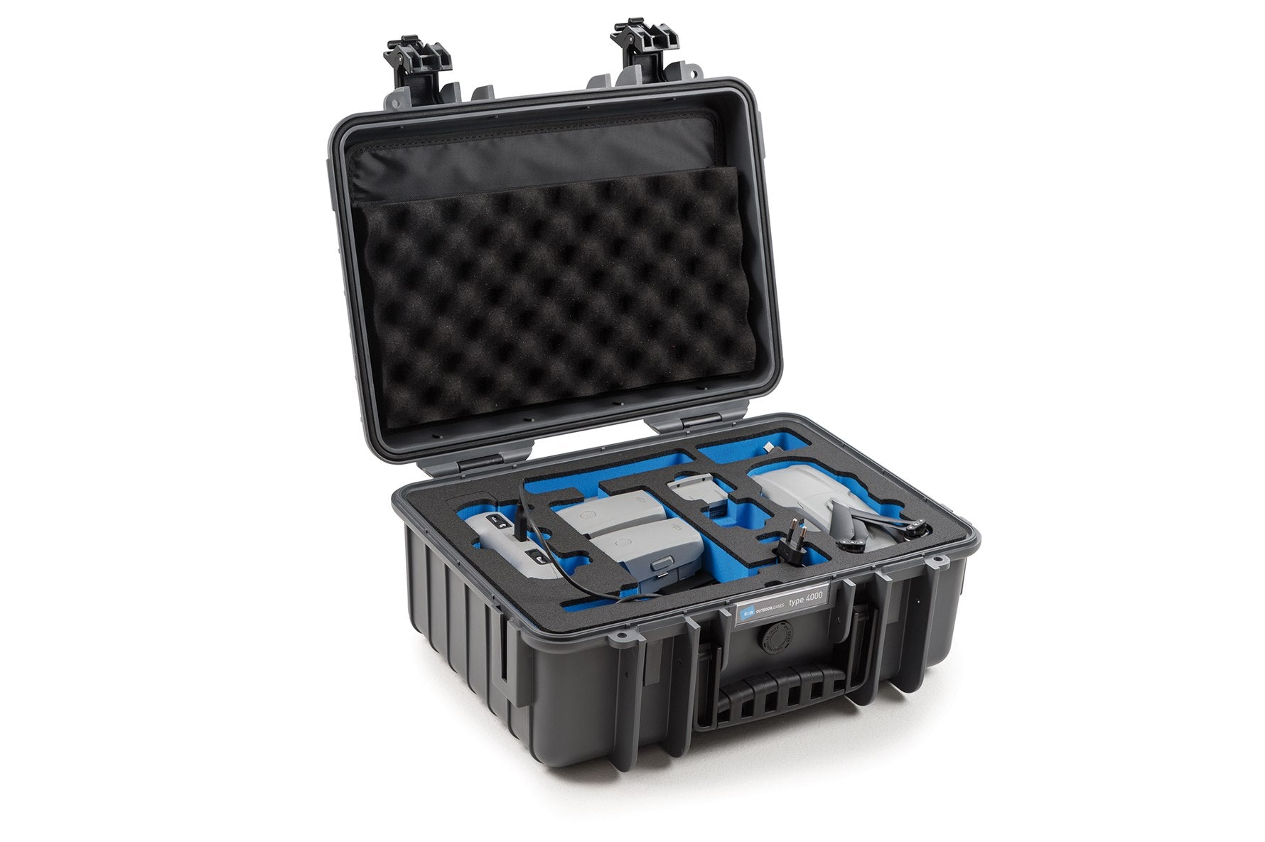B&W koffer4000 sötétszürke DJI Mavic Air 2 + Smart Controller modellhez (DRON)-0